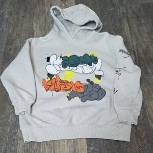 Zara Gray Hoodie with Colorful Graphic